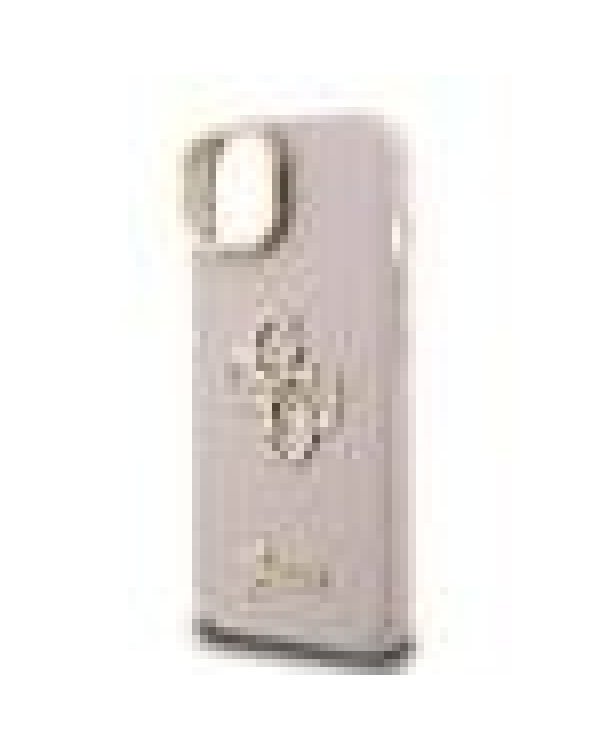 Guess PU Grained 4G Logo Stand Camera Frame Case Защитный чехол для iPhone 13 / розовый