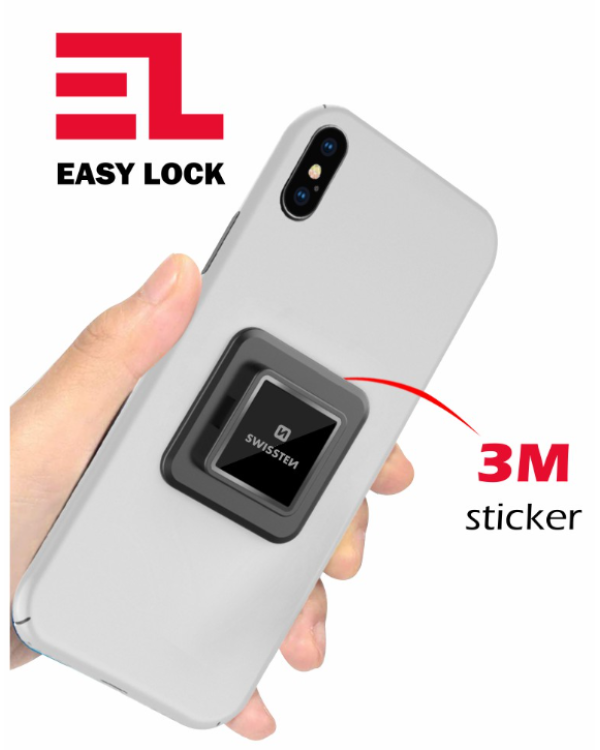 Swissten Adapter for easy Lock / Клейкая пластина для крепления смартфона