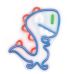 Обложка книги «Forever Light FLNJ01 JURASSIC BABY DINO Neon LED Вывеска»