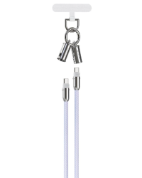 Devia 2in1 Lanyard 60W USB-C - USB-C Кабель 1.2m