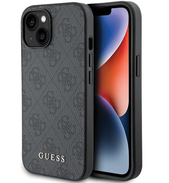 Guess PU 4G Metal Logo Case Защитный Чехол для Apple iPhone 15