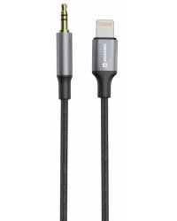 Swissten Audio Adapter Textile Aудио адаптер Lightning - 3.5mm Kабель 1.5m