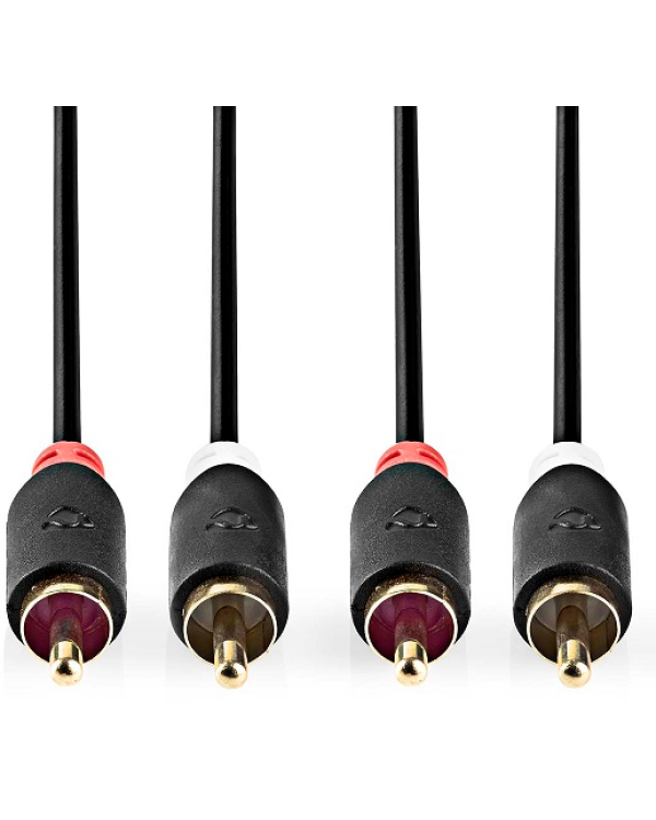 Nedis Audio провод 2x RCA -> 2x RCA 1m