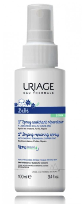 Uriage BÉBÉ 1st Drying Восстанавливающий спрей 100 ml
