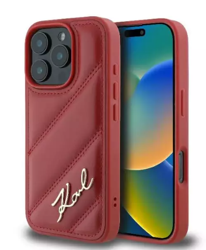 Karl Lagerfeld Quilted Signature Защитный Чехол для Apple iPhone 16 Pro Max