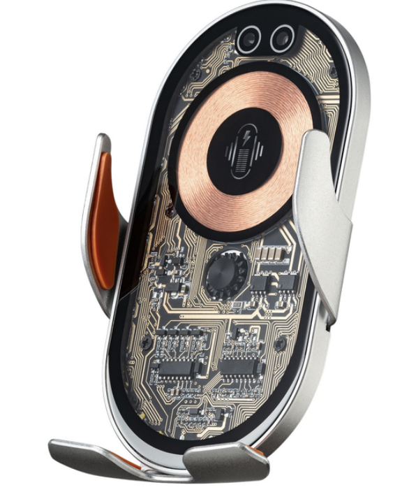 Qualo QTUS-K-15-18 Держатель для телефона с Беспроводной Зарядкой 15W