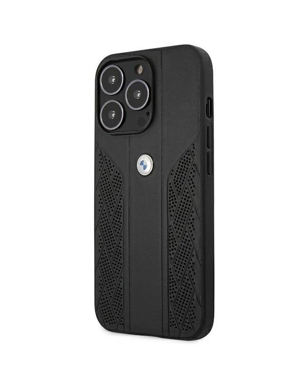 BMW BMHCP13XRSPPK Back Case Кожанный Чехол для телефона Apple iPhone 13 Pro Max