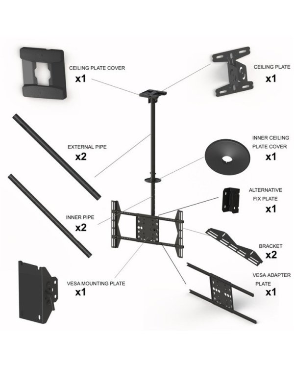 Multibrackets MB-5484 ТВ потолочный кронштейн для TV до 63" / 80kg