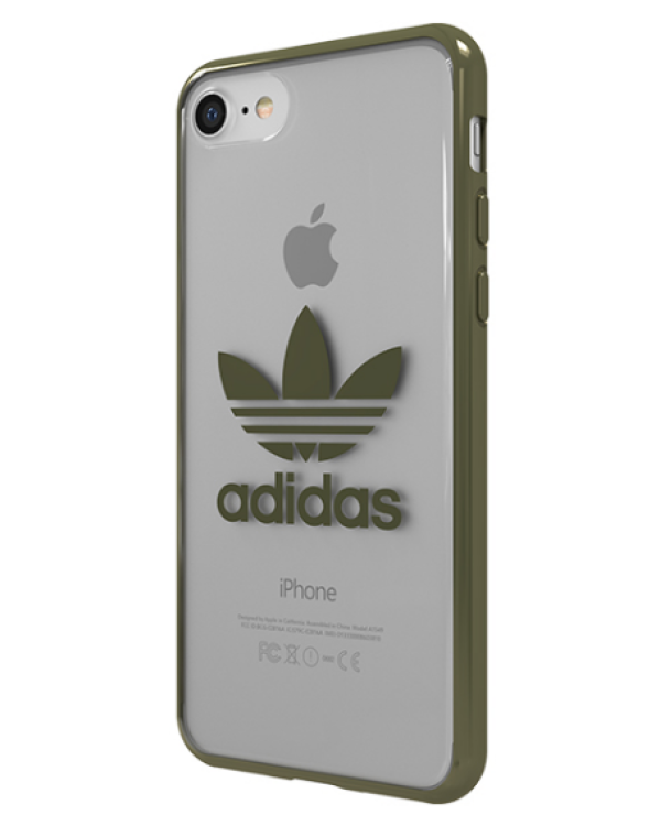 Adidas Clear Case Силиконовый чехол для Apple iPhone 7 / 8 Прозрачный - Зеленый