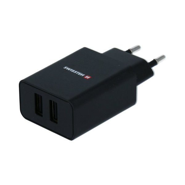 Swissten 3арядное устройство Smart IC 2x USB 2.1A (ECO PACK)