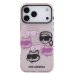 Karl Lagerfeld IML Multi K&CH Heads Защитный чехол для iPhone 17 Pro Max / розовый