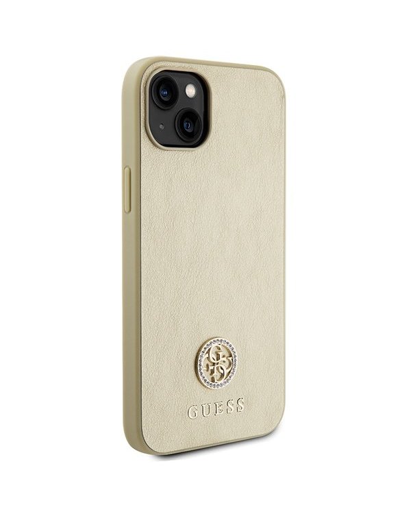 Guess Strass Metal Logo Back Case Защитный Чехол для Apple iPhone 15