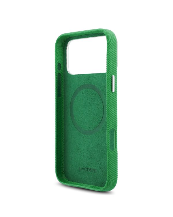 Lacoste PVC Iconic Petit Pique Metal Logo MagSafe Case Чехол для Apple iPhone 17 Pro Max