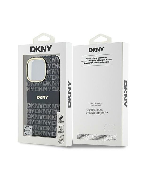 DKNY Repeat Texture Pattern With Stripe Защитный Чехол для Apple iPhone 16 Pro Max