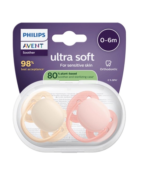 Обложка книги «Philips Avent Ultra Soft Neutral Детские Пустышки 0-6m 2pcs»