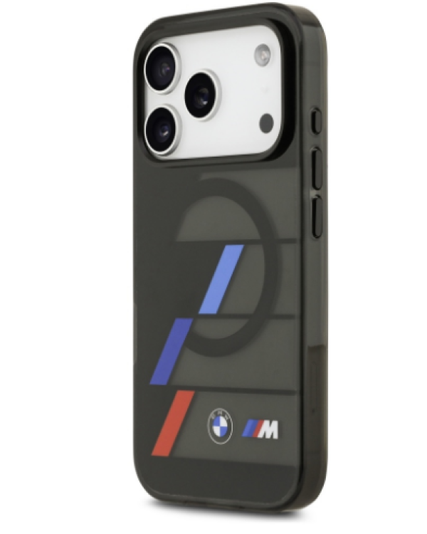 BMW M IML Metal Buttons Tricolor Lines MagSafe Case Защитный Чехол для Apple iPhone 17 Pro Max