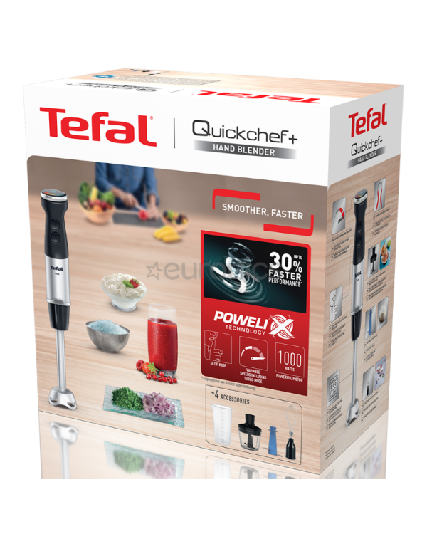 Tefal HB67E830 Quickchef+ 4in1 Ручной блендер Kомплект 1000W