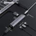 Baseus CAHUB-J0G 6 in 1 Приставка для MacBook / 1 x HDMI / 3 x USB 3.0 / USB-C / RJ45 / PD