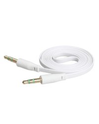 Mocco Flat Премиум AUX провод 3.5 mm -> 3.5 mm 1m Белый