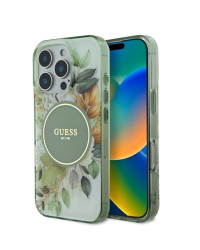 Guess IML Flower & Tonal Circle MagSafe Защитный Чехол для Apple iPhone 16 Pro Max