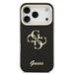 Guess PU Grained 4G Logo Stand Camera Frame Case Защитный чехол для iPhone 17 Pro / чёрный