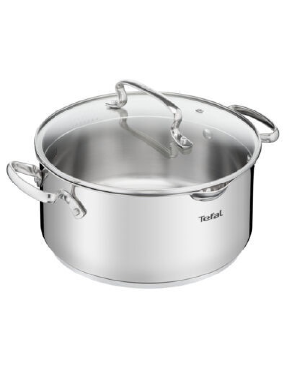Tefal Duetto Plus Кастрюля Нержавеющей Стали с Крышкой для Слива 18cm