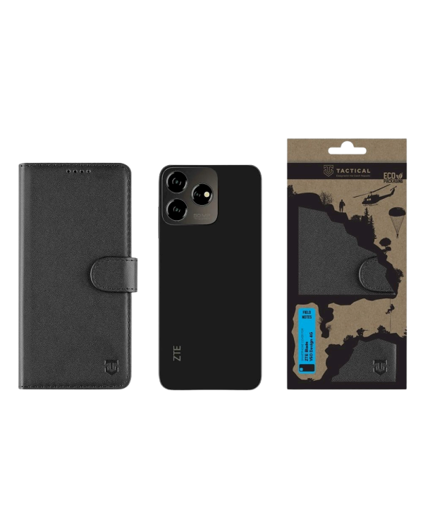 Tactical Field Notes Cover Защитный чехол для ZTE Blade V50 Design 4G / чёрный