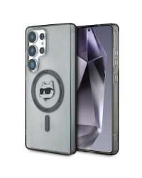 Karl Lagerfeld Button Choupette Head Printed Logo MagSafe Чехол для Samsung Galaxy S25 Ultra