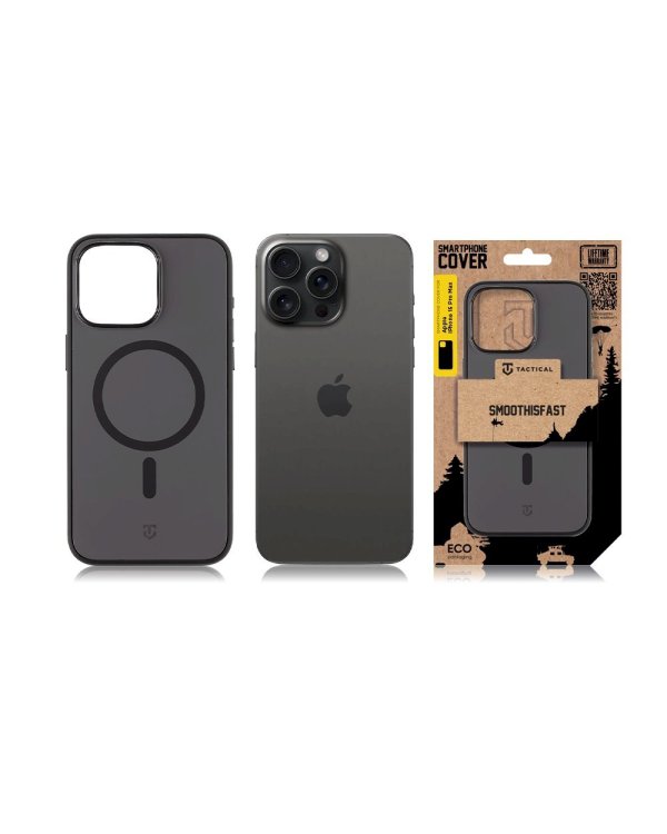 Tactical MagForce SmoothIsFast Cover Защитный чехол для Apple iPhone 15 Pro Max / асфальт