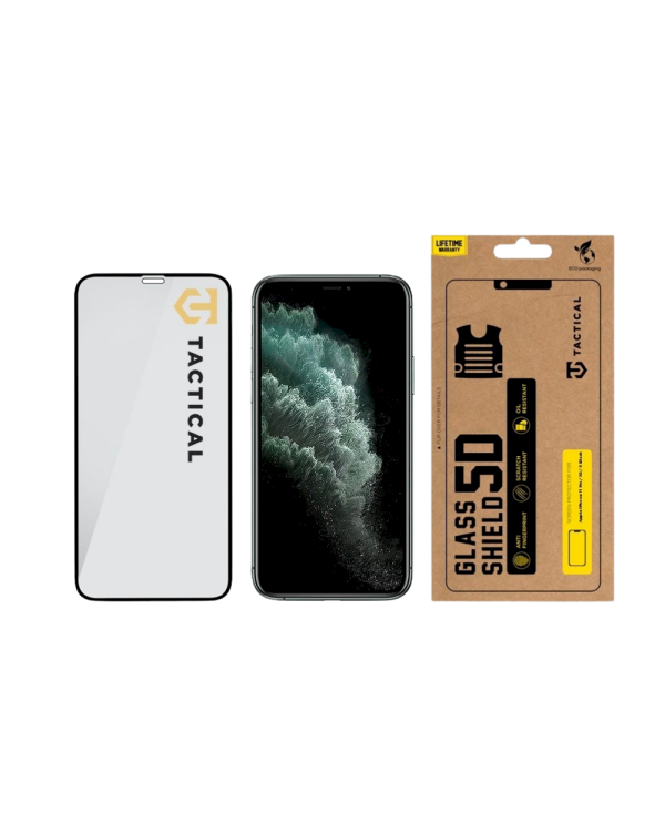 Tactical Glass Shield 5D Защитное стекло для Apple iPhone 11 Pro/XS/X / чёрный