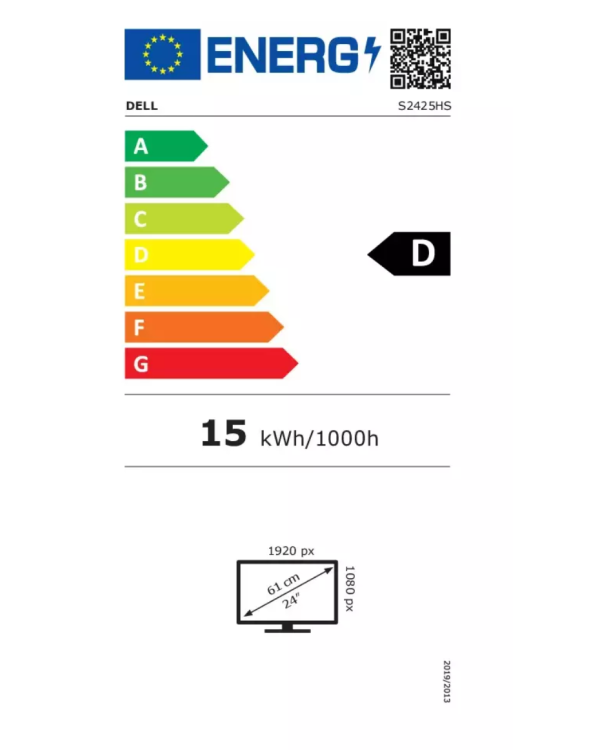 DELL S Series Monitor S2425HS 24" / FHD 1920 x 1080 / IPS / 100Hz / 4ms