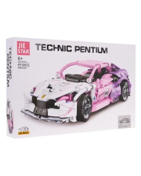 Jie Star Набор строительных блоков для спортивного автомобиля 652шт
