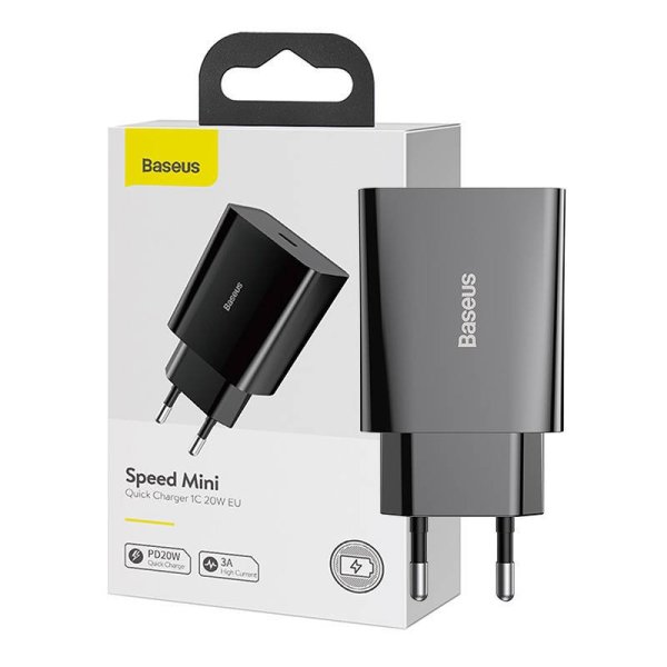 Baseus Speed Mini Quick Charger USB-C Зарядное устройство 20W Baseus Speed Mini Quick Charger USB-C Зарядное устройство 20W
