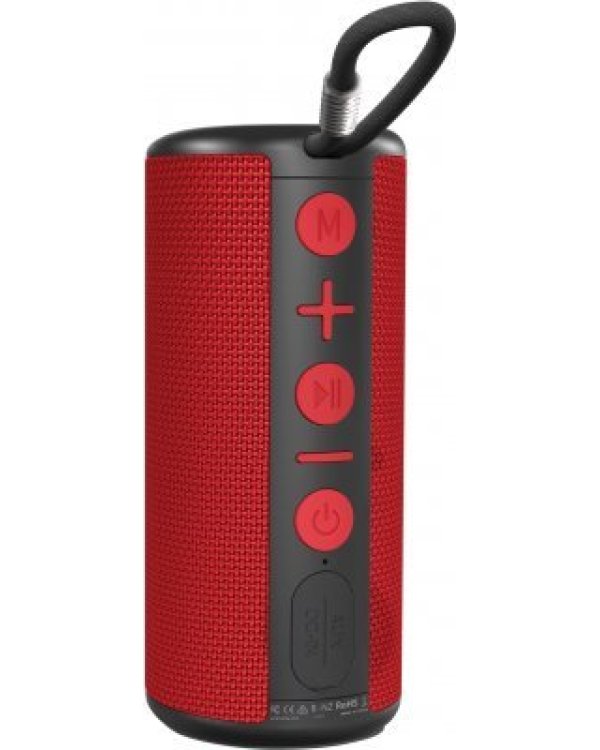 Promate Pylon Bluetooth 5.0 Портативная Колонка Kраснaя
