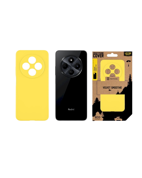 Tactical Velvet Smoothie Cover Защитный чехол для Xiaomi Redmi 14C 4G/A4 5G/Poco C75 / жёлтый