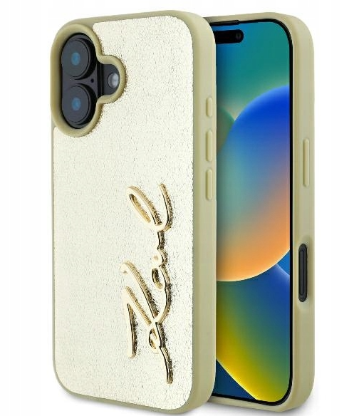 Karl Lagerfeld Metal Signature Защитный Чехол для Apple iPhone 16