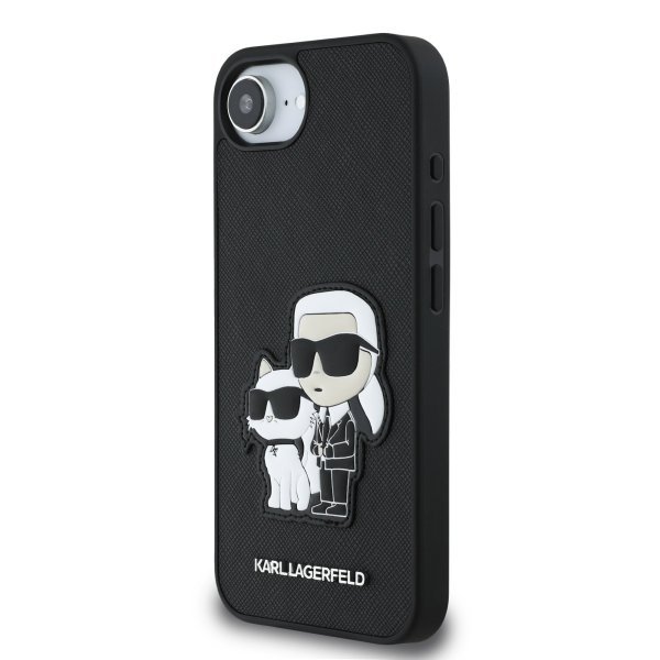 Karl Lagerfeld PU Saffiano Karl and Choupette Case Чехол для Apple iPhone 16e