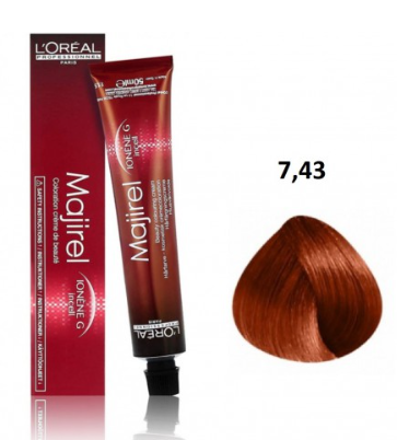 L’Oréal Professionnel Majirel 7.43 Профессиональная краска для волос 50 ml