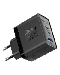 Promate PowerPort-45 GaNFast™ Зарядное устройство 45W / QC3.0 / PD45W