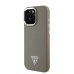 Guess PU Grained Triangle Logo MagSafe Case Защитный чехол для iPhone 16 Pro Max / коричневый