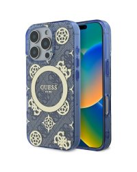 Guess IML Peony On 4G Background MagSafe Защитный Чехол для Apple iPhone 16 Pro Max