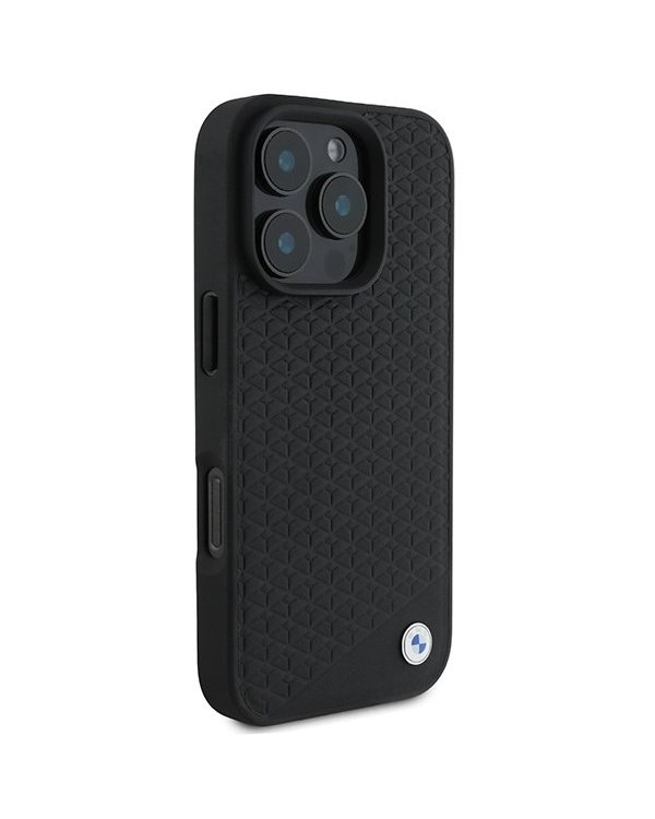 BMW Sign Leather Diamond Metal Logo MagSafe Чехол для Apple Apple iPhone 16 Pro Max