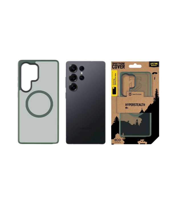 Дополнительное изображение книги «Tactical MagForce Hyperstealth Cover Защитный чехол для Samsung Galaxy S25 Ultra / лесной зелёный»