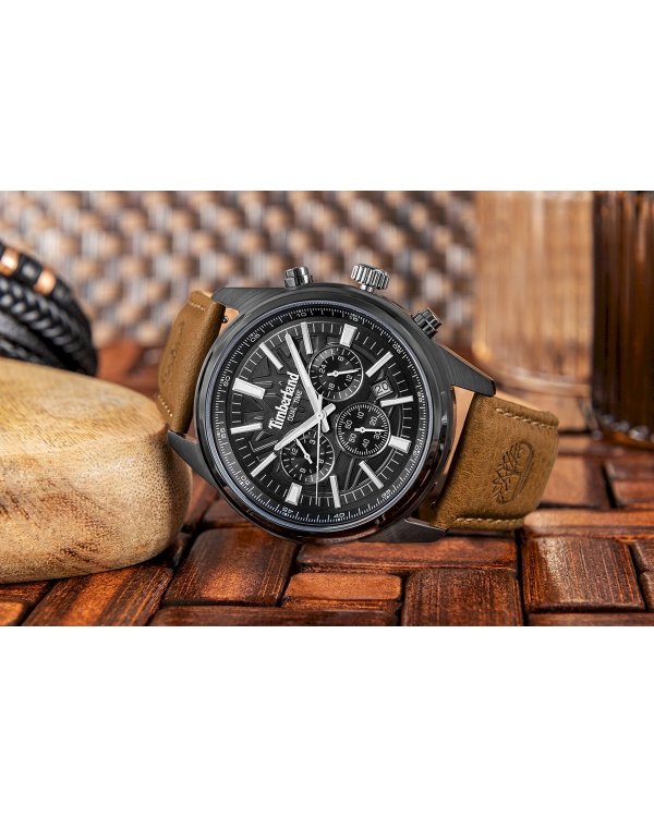 Дополнительное изображение книги «Timberland Classic Мужские Часы Black Brown Leather 45mm»