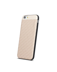 Beeyo Skin Силиконовый Чехол С Текстурой и Металлическими Элементами для Apple iPhone X Кремовый