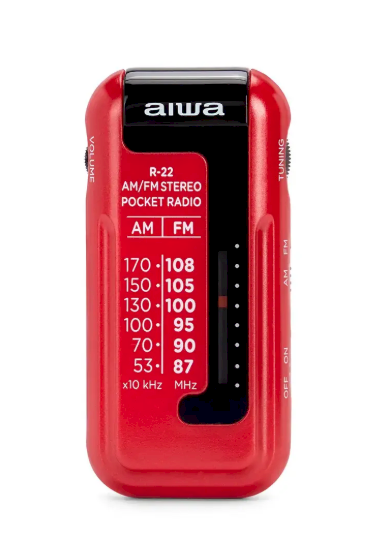 Aiwa R-22RD Портативное радио AM/FM / Красное