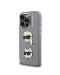 Karl Lagerfeld Grained PU K&CH Heads Case Чехол для Apple iPhone 15 Pro