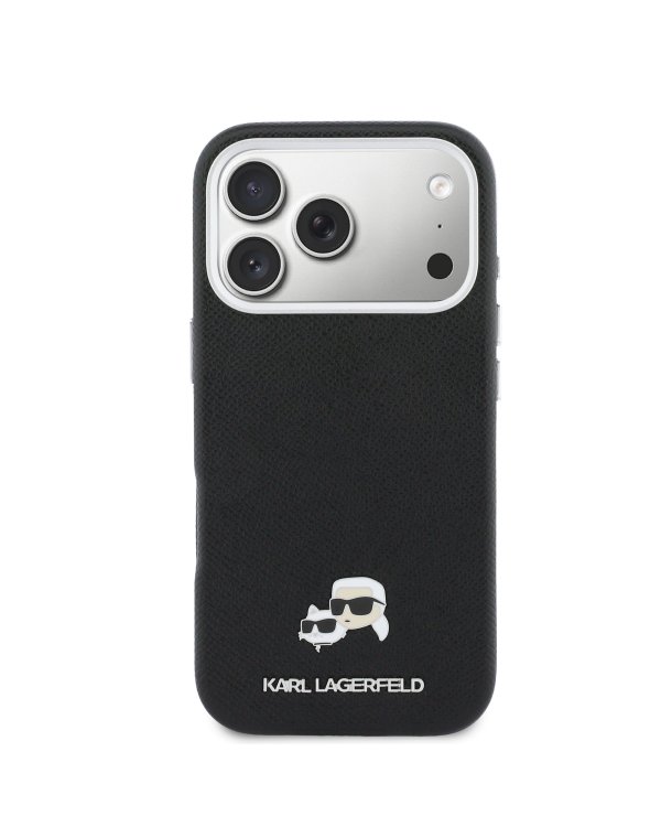 Karl Lagerfeld PU Karl and Choupette Heads Pins MagSafe Case Чехол для Apple iPhone 17 Pro Max