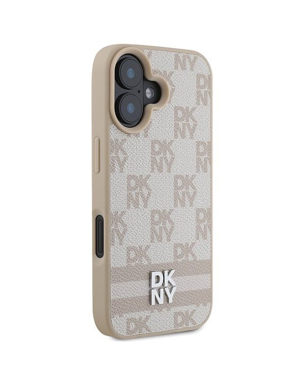 DKNY Checkered Pattern & Printed Stripes Защитный Чехол для Apple iPhone 16