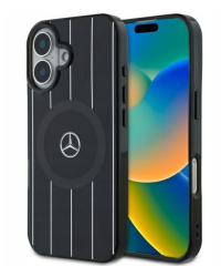 Mercedes Double Layer Crossed Lines MagSafe Защитный Чехол для Apple iPhone 16